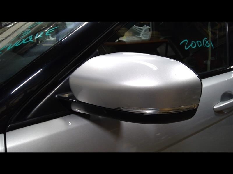 Driver Side View Mirror Silver Electric Heated Puddle Lamp Fits 12-13 EVOQUE
