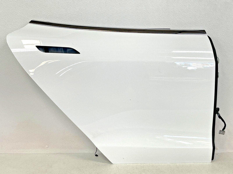 ⭐2012-2021 TESLA MODEL S REAR RIGHT DOOR BARE SHELL PANEL SKIN WHITE OEM LOT2TP