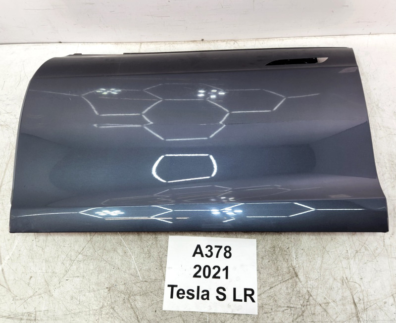 ✅ 21-25 OEM Tesla Model S Front Left Driver Side Door Shell Panel Gray PMNG