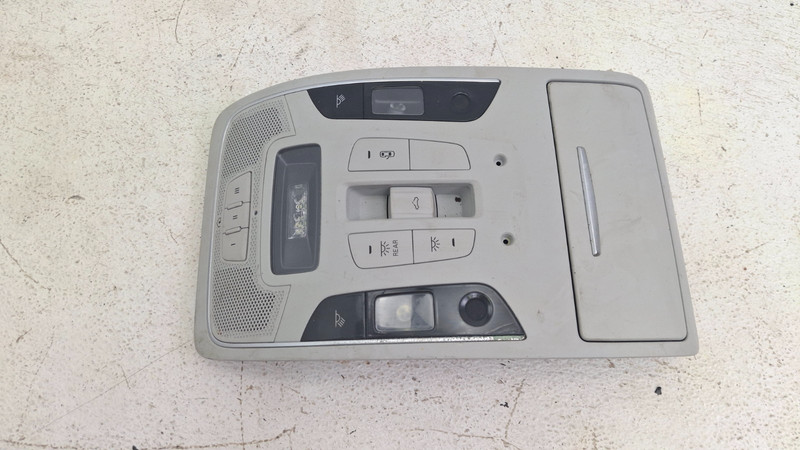 12-18 AUDI A6OVERHEAD FRONT ROOF CONSOLE W/ SWITCHES & DOME LIGHT OEM SEE PIC