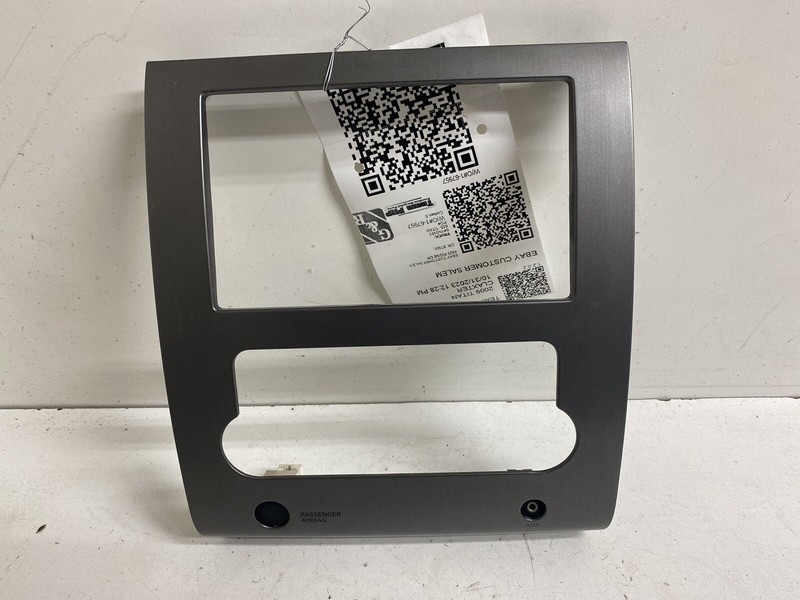 2009-2014 Nissan Titan Heater A/C Radio Stereo Climate Control Bezel Hood Trim