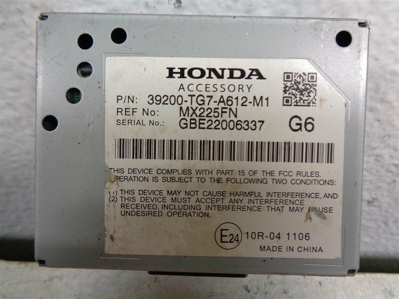 16 17 18 Honda Pilot Active Noise Control Unit Module 2Wd 39200-Tg7-A61 Oem