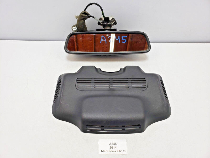 ✅10-16 OEM Mercedes W212 E63 S C300 E350 E550 Interior Rear View Mirror Black