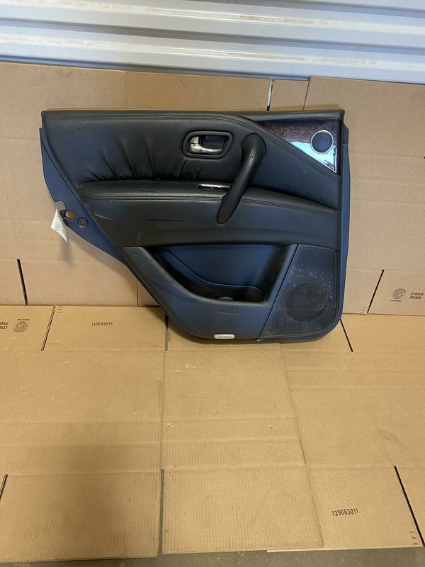 2011-2012 INFINITI QX56 REAR LEFT DRIVER SIDE DOOR PANEL TRIM COVER LEATHER OEM