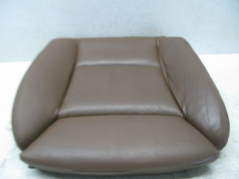BROWN 11-16 BMW F10 535i 550i LOWER SEAT CUSHION LEATHER FRONT LEFT DRIVER 22823