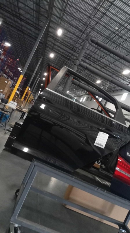 2015 Hyundai Sonata Left Rear Door Black 388831 Used OEM 94K Miles