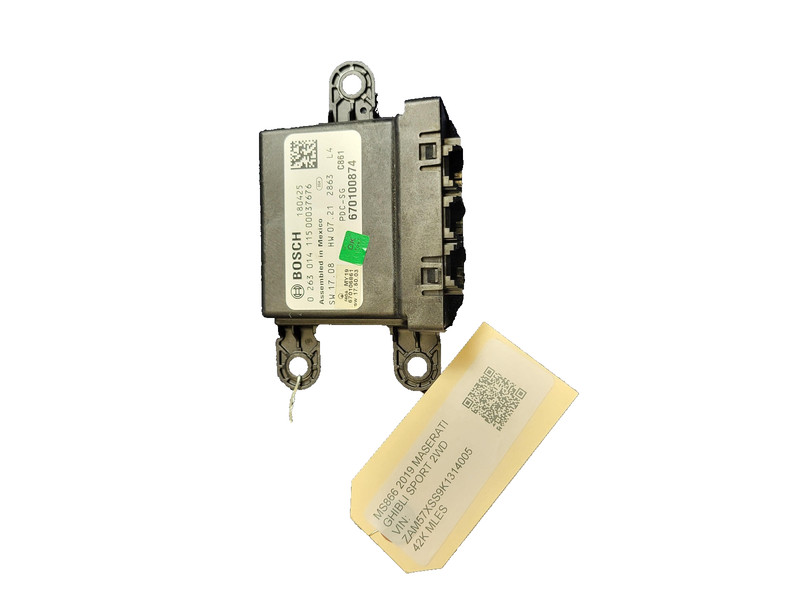 Used Oem Maserati Parking Assist Control Module for 2014-2020 Ghibli 3.0L 2WD