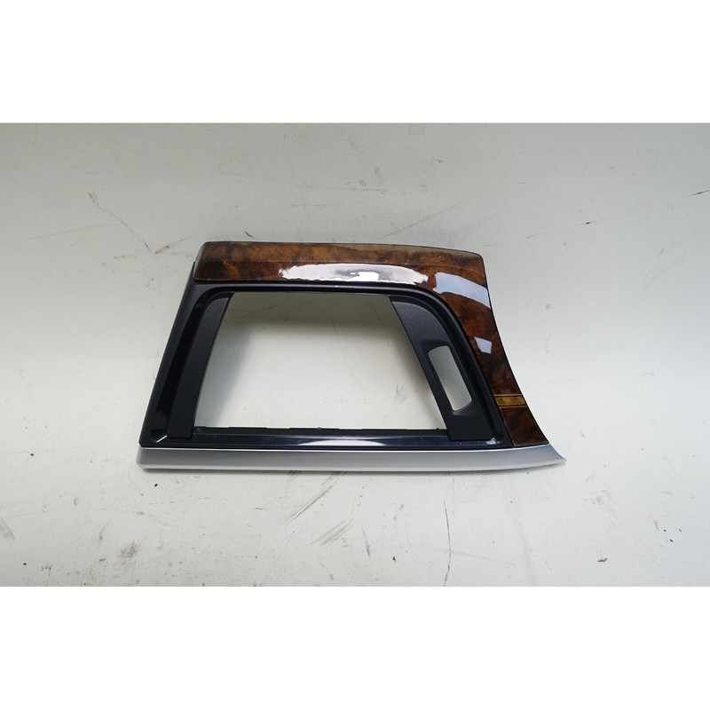 2012-2019 BMW F30 3-Series Left Front Air Vent Dash Wood Trim Walnut w Inlay OEM