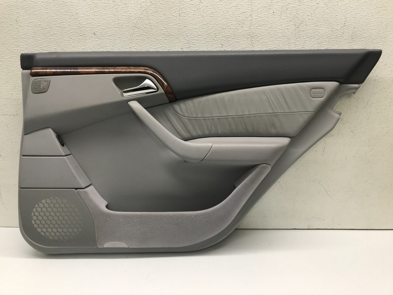 00-06 OEM Mercedes W220 S500 Rear Right Passenger Door Trim Panel Leather Gray