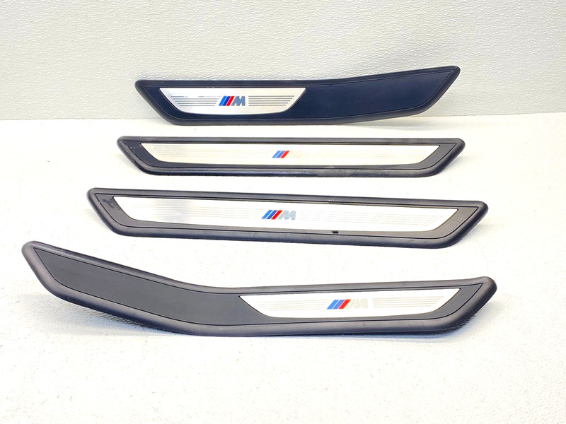 13-15 BMW 740I SWB F01 M SPORT DOOR SILL SCUFF PANELS TRIM SET OEM A0.47