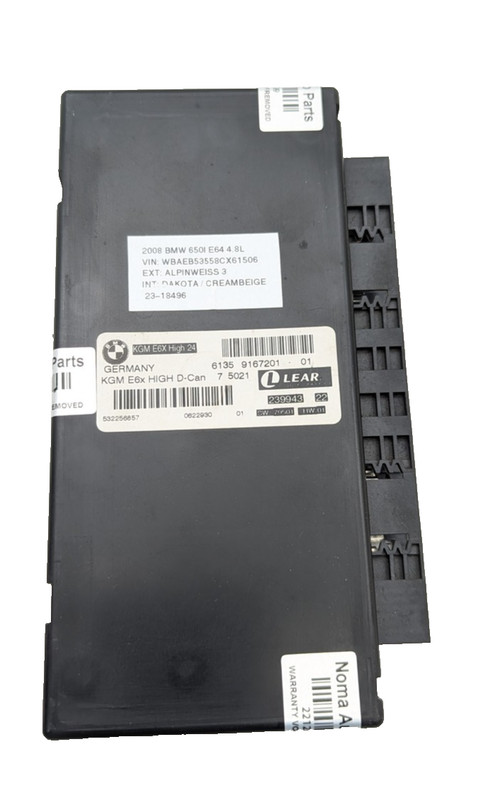 OEM Body Gateway Control Module BMW 550i 650i M5 M6 2008-2010 9167201