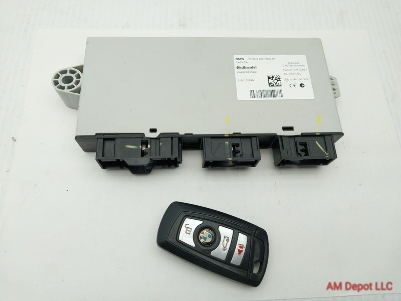 2012 BMW 535i 550i GT F07 CAS Control Module CAS4 With Key Fob 61359268749