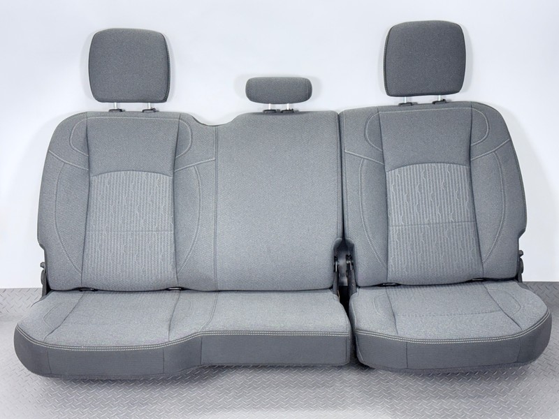 ✅ 09-24 RAM 1500 Classic QUAD CAB OEM CLOTH REAR 60/40 SPLIT FOLDING SEAT Gray