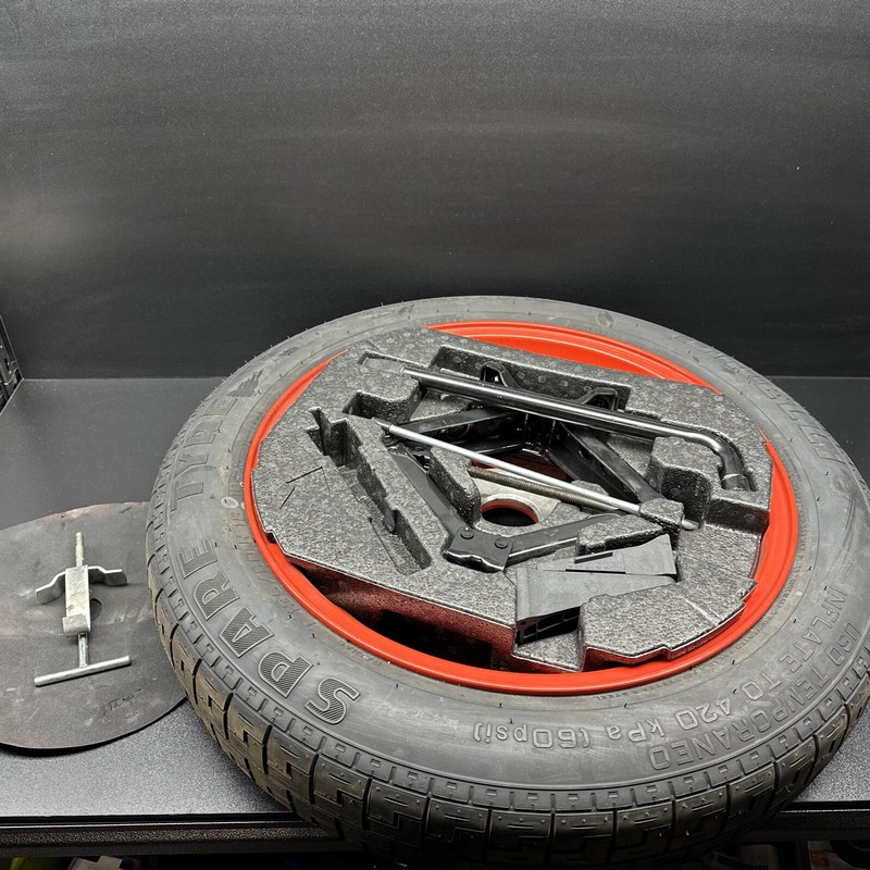 07-15 JAGUAR XK EMERGENCY SPARE With JACK & TOOLS OEM T135/80R18
