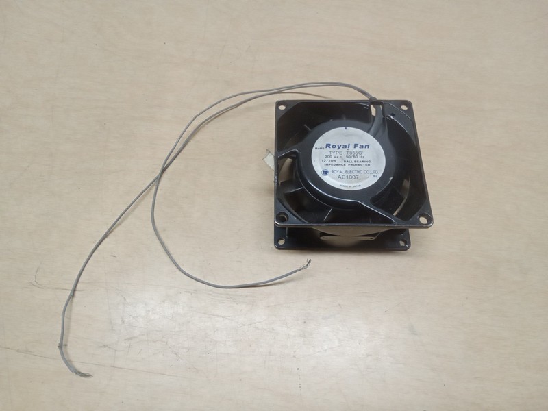 Royal Fan Type T855C 200Vac 12/10W Fan