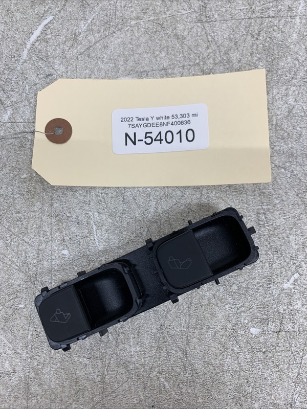 20-22 TESLA MODEL Y TRUNK REAR LEFT DRIVER SIDE SEAT SWITCH 54010 B3