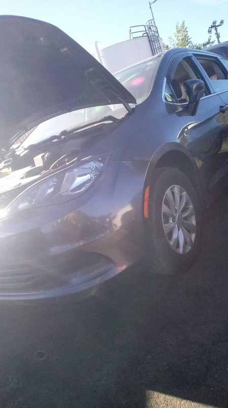 2017 Chrysler Pacifica Left Rear Door Grey 629502 Used 116K Miles