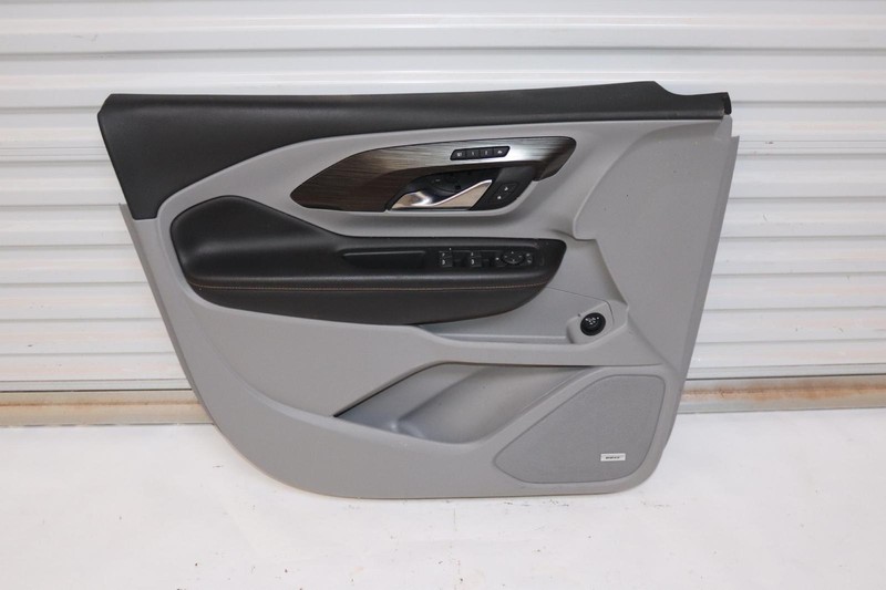 2018-2020 GMC TERRAIN FRONT LEFT DRIVER DOOR PANEL TRIM LEATHER GRAY COVER OEM
