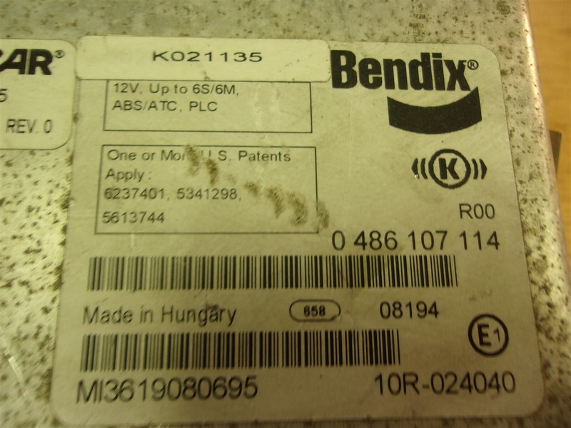 Paccar ABS Bendix Brake Control module 0486 107 114 Q27-6040-0301