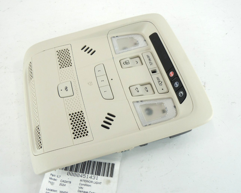 2024 24 Cadillac XT6 Overhead Dome Roof Light Sunroof Switch Console OEM