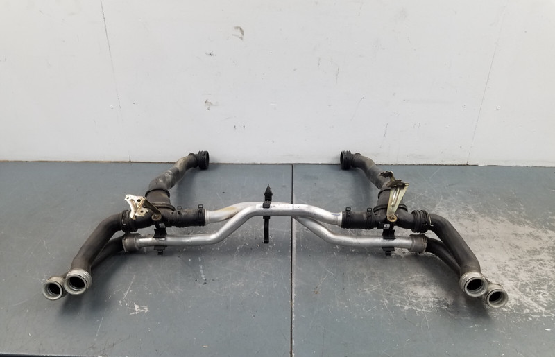2012 Porsche 911 Turbo S 997 Radiator Crossover Coolant Pipes #15687 D2