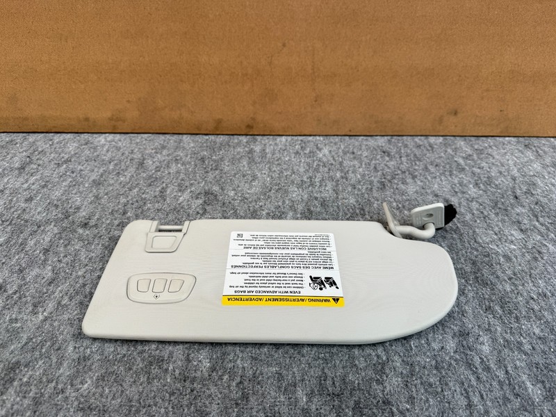 FORD MUSTANG MACH-E 2021-2025 OEM LEFT DRIVER SUN VISOR ASSEMBLY (LIGHT GRAY)