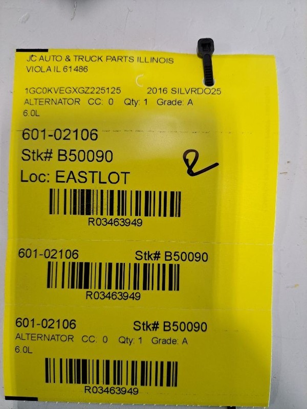 Alternator 150 Amp Opt KG4 ID 23487088 Fits 16-17 SUBURBAN 3500 3463949