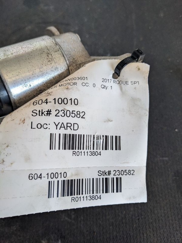 Starter Motor Fits 17-20 QASHQAI 1113804