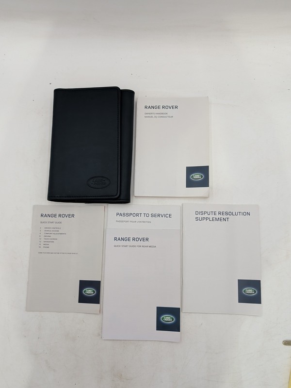 2014 Land Rover Range Rover HSE, Supercharged Owners Manual Full Size