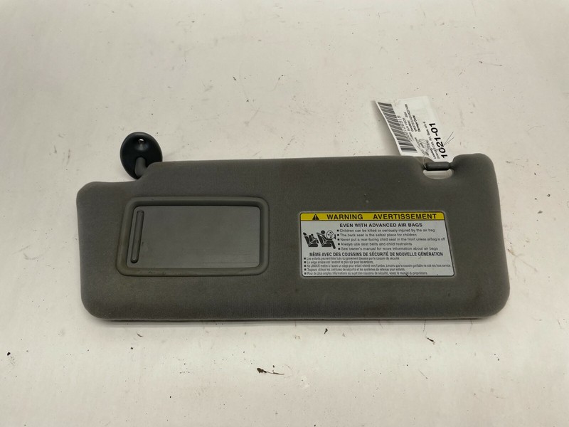 2005-2011 TOYOTA TACOMA SUN VISOR LH LEFT DRIVER SIDE GRAY CLOTH