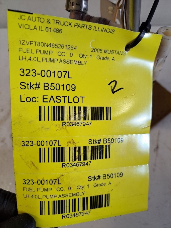 Driver Fuel Pump Assembly Fuel Delivery 4.0L Fits 06-09 MUSTANG 3467947