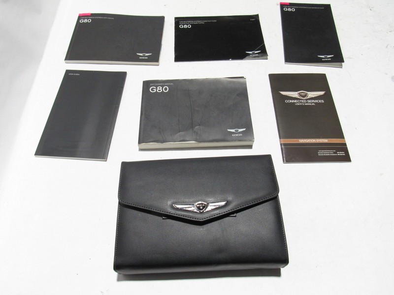 Genesis G80 2017 3.8L Owner User Manual Guide Multimedia Book Case Set 16 - 20 >