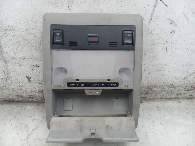 14 15 16 17 LEXUS LS460 FRONT ROOF CONSOLE WITH TELEMATICS SAFETY CONNECT