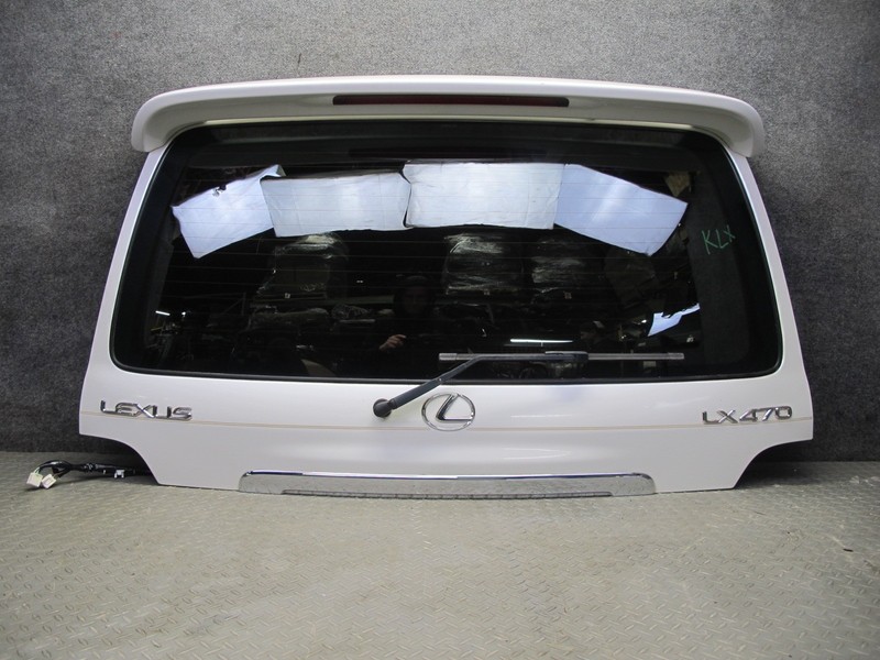 2003-2007 LEXUS UZJ100L LX470 REAR TRUNK LID LIFTGATE TAILGATE W GLASS & SPOILER