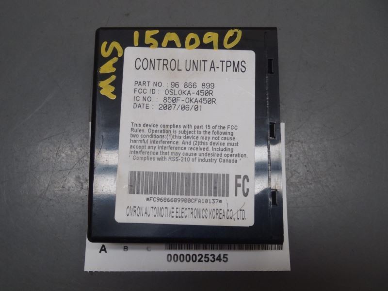 TPMS Low Tire Pressure Indicator Control Module 2008-2011 Chevrolet Aveo 57860