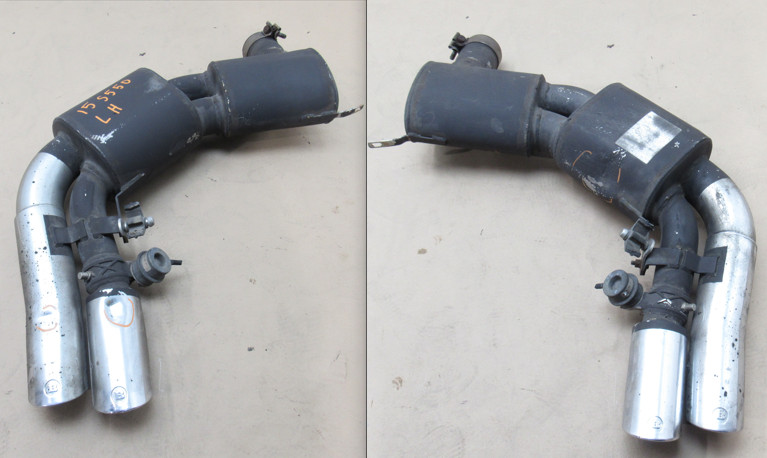 Mercedes S550 C217 2015 4.7L AWD Front Left Right Exhaust Muffler Set 14-17 |