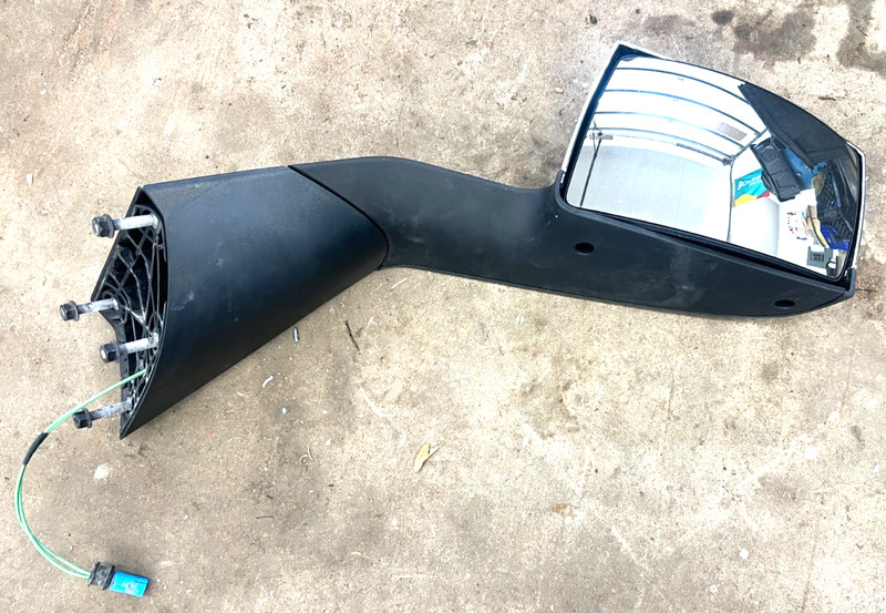 Chrome Hood Mirror Manual Heated PASSENGER Side RIGHT Fit For Volvo VNL 2017-up