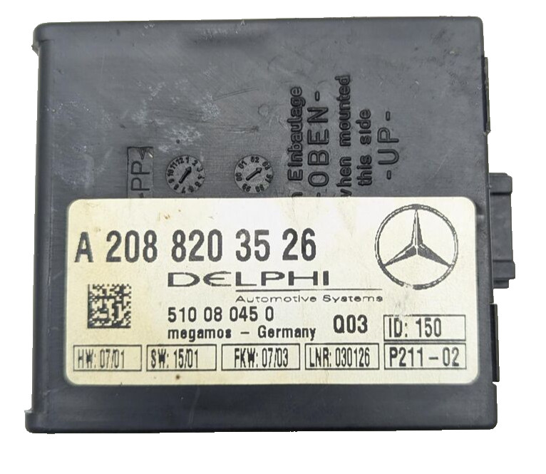 Mercedes W208 CLK430 S500 C230 CLK500 Anti Theft Alarm Module 2088203526 OEM
