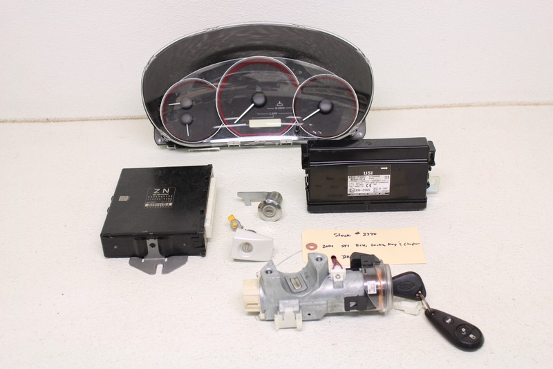 Subaru WRX STI Gauge Instrument Cluster Key Set Locks Key ECU 31k Miles Oem 2014