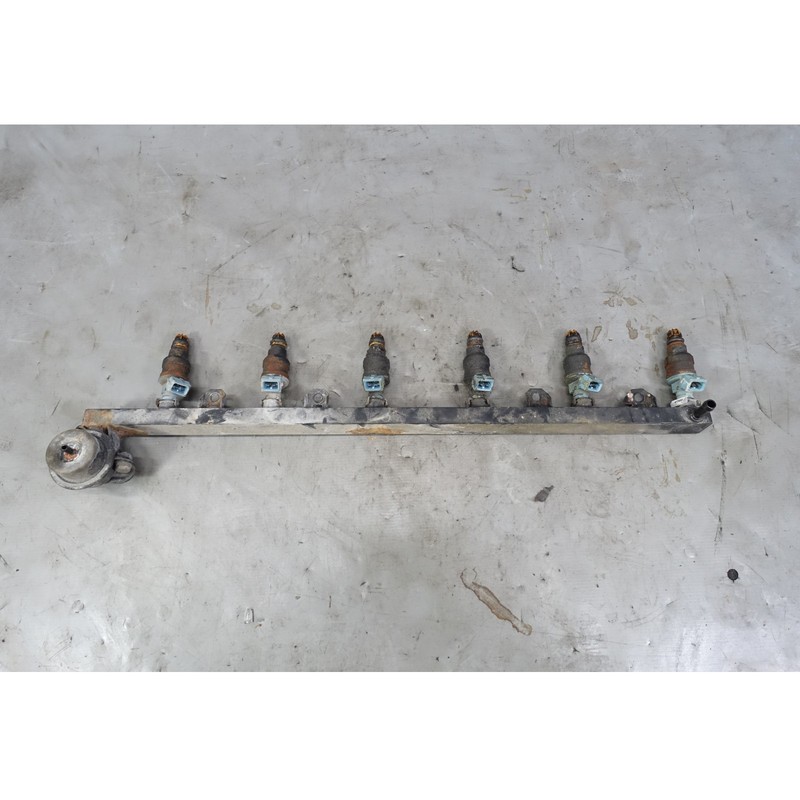 87-88 BMW E30 325i M20 2.5L Fuel Injection Rail with Injectors 6-Cyl Factory OEM