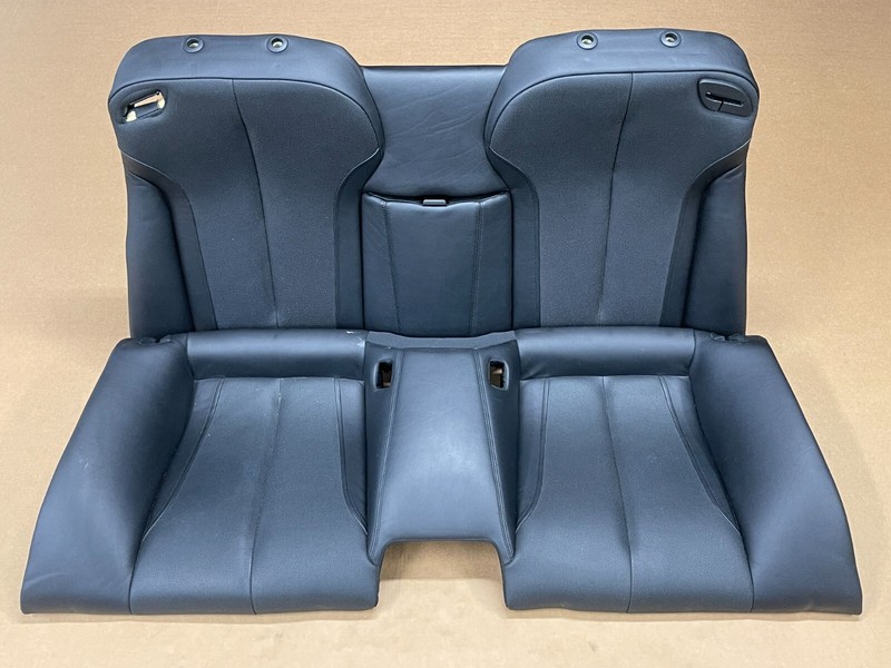 ⭐2012-2018 BMW 6-SERIES REAR LOWER & UPPER SEAT CUSHION SET BLACK OEM LOT2402
