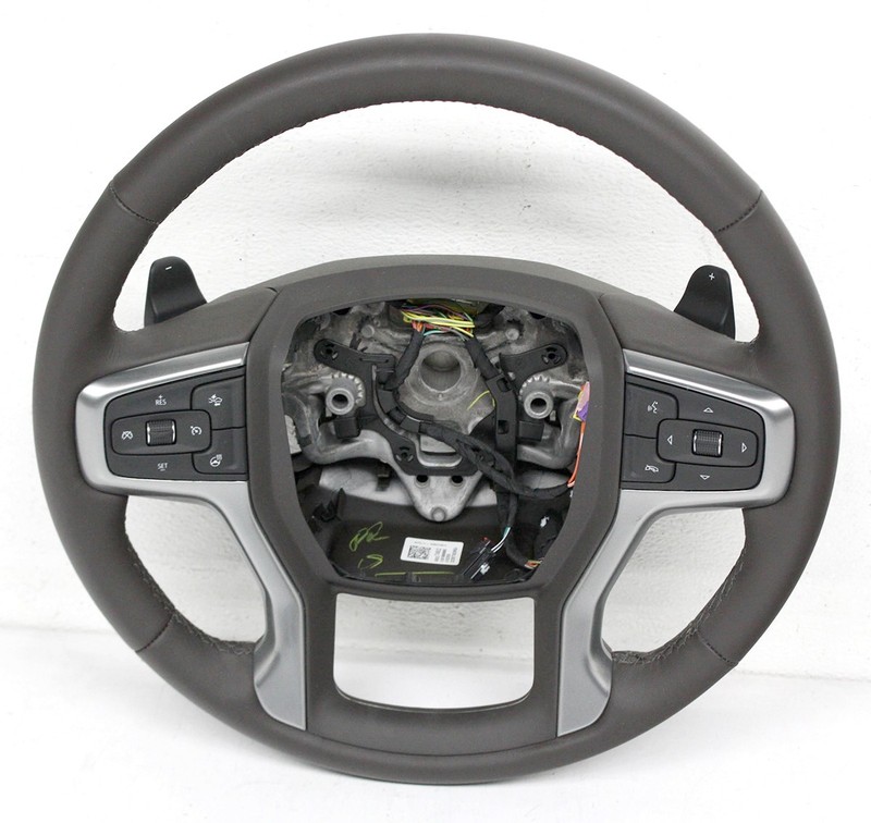 OEM Steering Wheel For Chevrolet Silverado 1500 Brown Leather 86827462