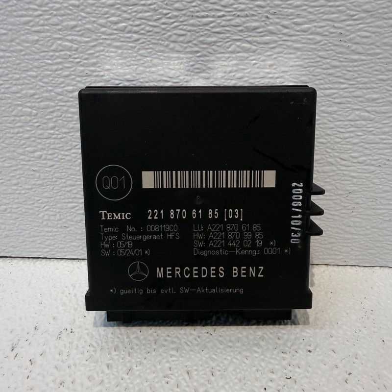 2007 2008 2009 Mercedes W216 CL550 S550 Trunk Release Remote Open Close Module