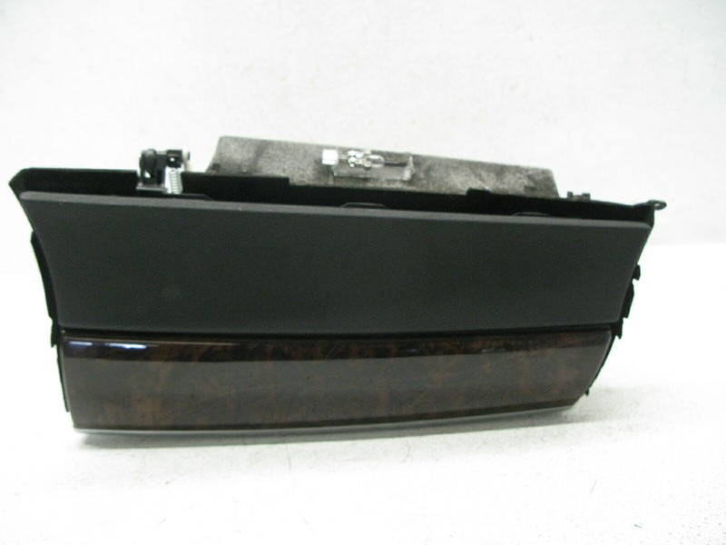 07-14 BMW E70 E71 X5 X6 INTERIOR GLOVE BOX ASSEMBLY BLACK BAMBOO WOOD 100621B