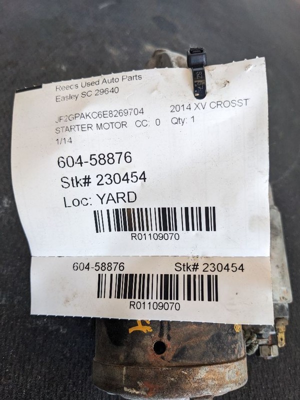 Starter Motor CVT Fits 14-18 FORESTER 1109070