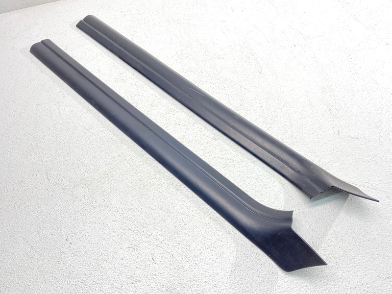 00-06 BMW E46 3 Series Convertble Left Right Door Sill Trim Cover Black Set OEM✅