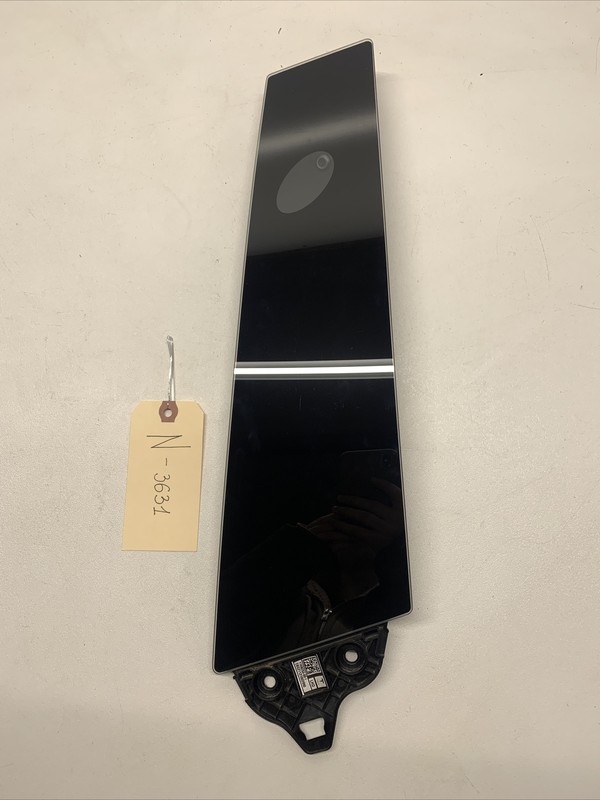 17-20 MODEL 3 Black Gloss LH Driver Left B-Pillar Trim Camera Sensor 3631 b57