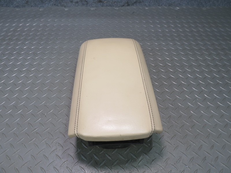 2008-2012 MASERATI GRANTURISMO M145 CENTER CONSOLE LEATHER ARMREST LID BEIGE