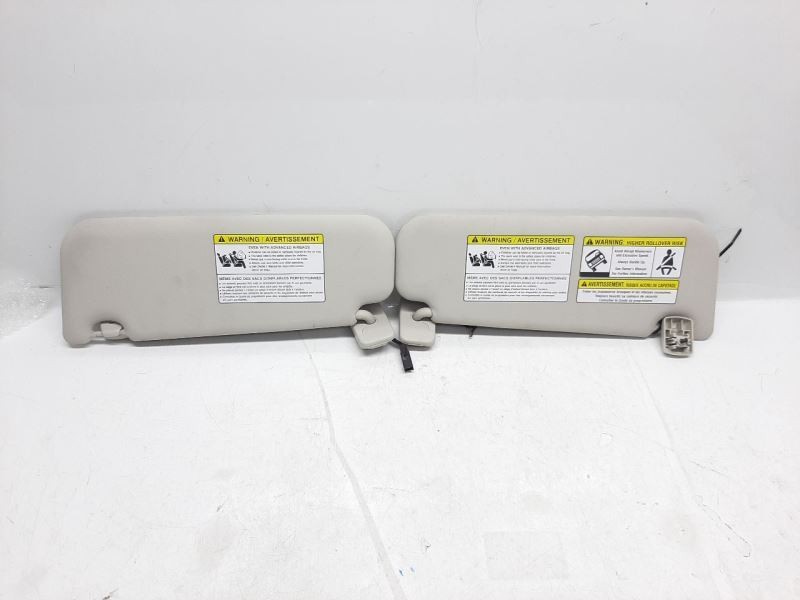 Jaguar F-Pace Left Right Sun Visor Set Pair Shade Light Grey