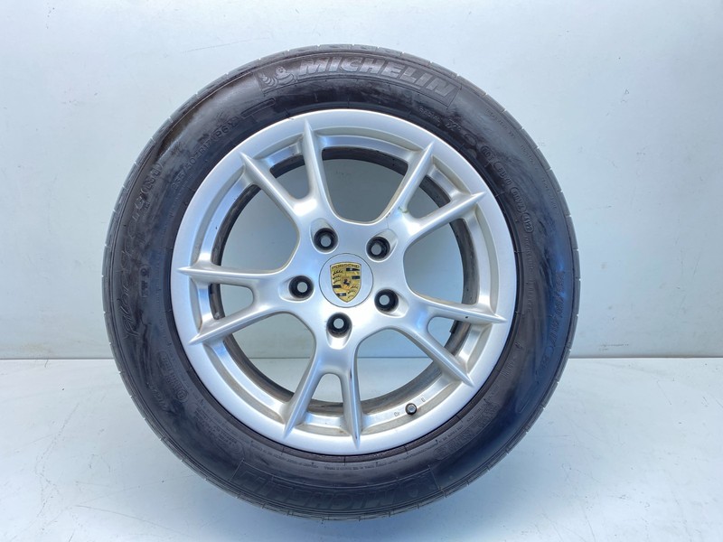 2005-2008 Porsche Boxster Cayman 17 Inch Rear Wheel Rim W Tire 8x17 52K OEM ✅